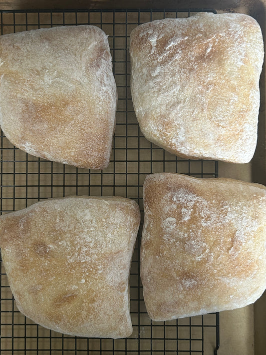 Ciabatta Rolls (4 large)