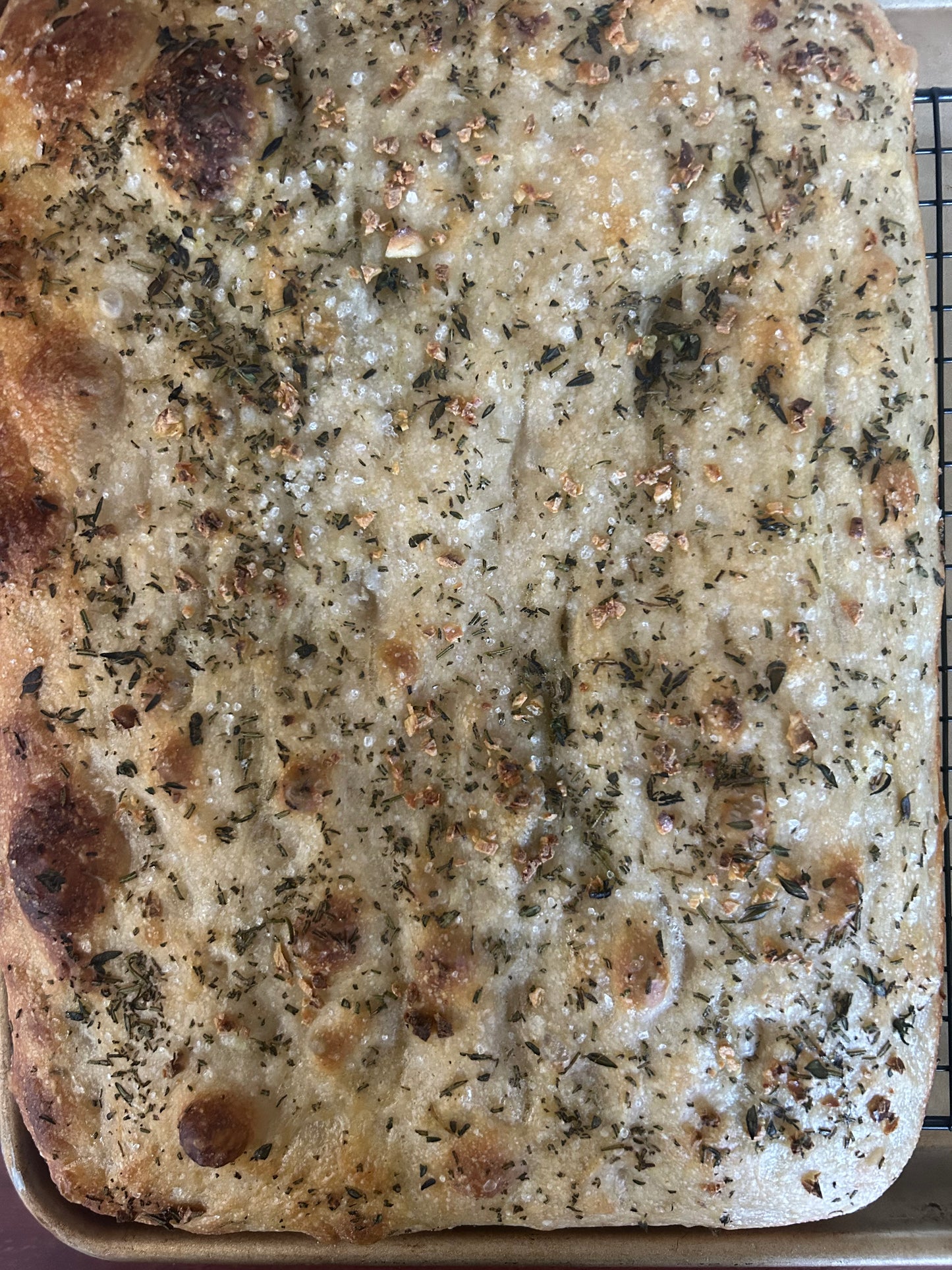 Garlic & Herb Focaccia [quarter sheet]