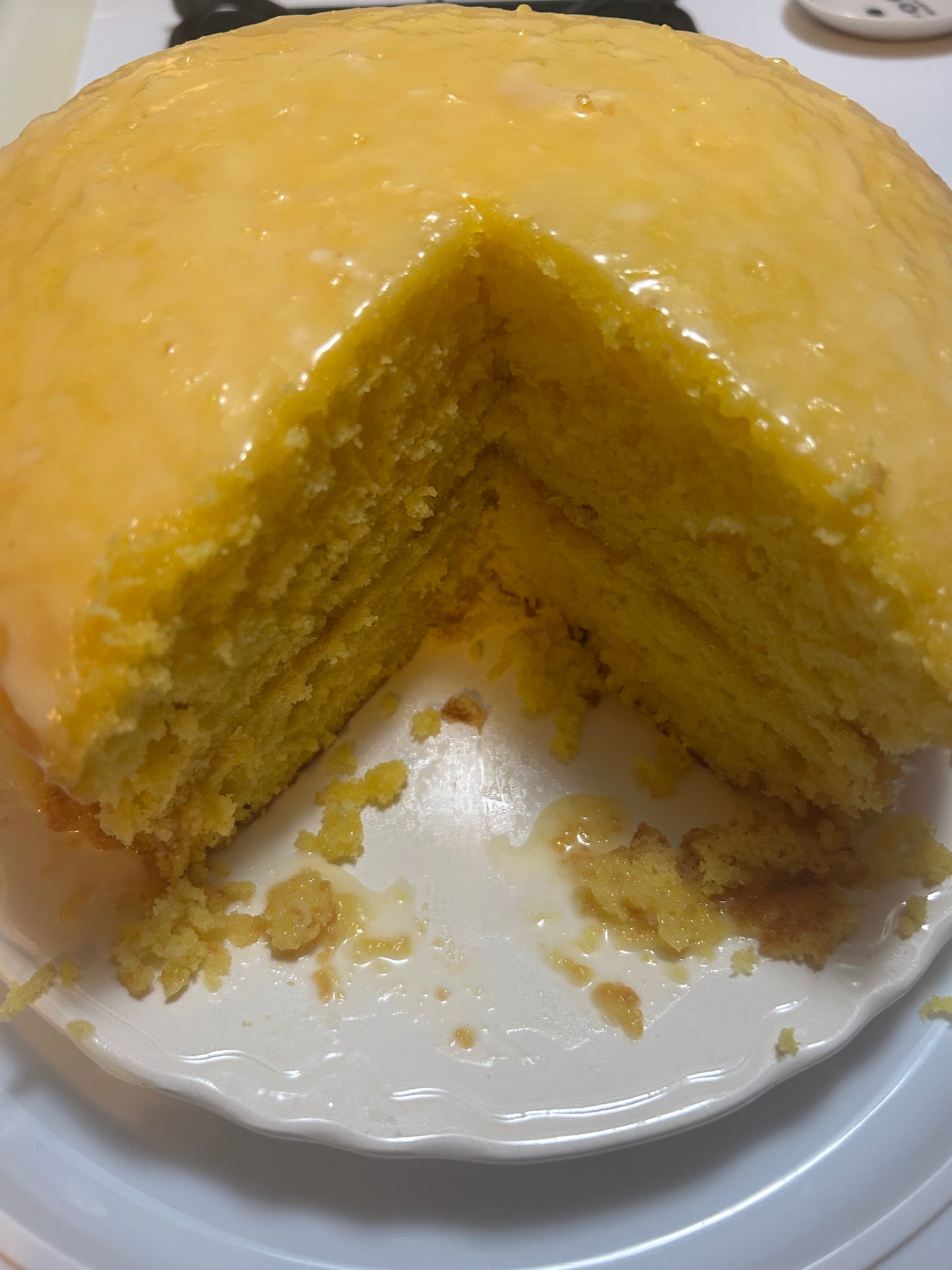 Lemon Cake with Lemon Glaze