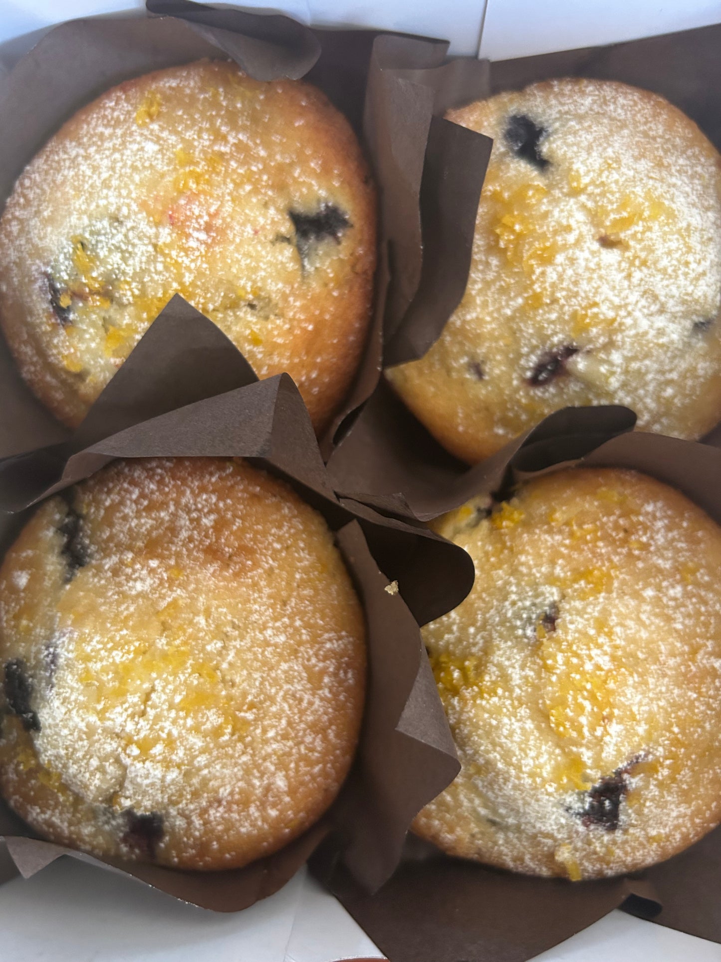 Organic Blueberry-lemon muffins