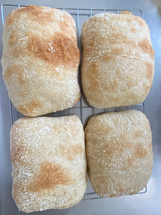 Ciabatta Rolls (4 large)