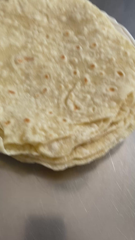Organic Hand-rolled Sourdough Flour Tortillas (12)